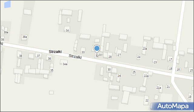 Strzałki, Strzałki, 32, mapa Strzałki