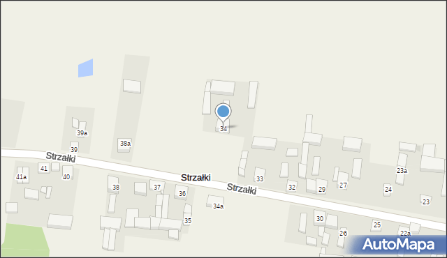 Strzałki, Strzałki, 34, mapa Strzałki