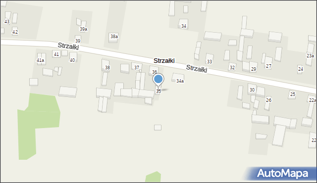 Strzałki, Strzałki, 35, mapa Strzałki