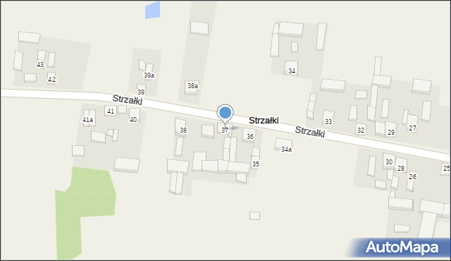 Strzałki, Strzałki, 37, mapa Strzałki