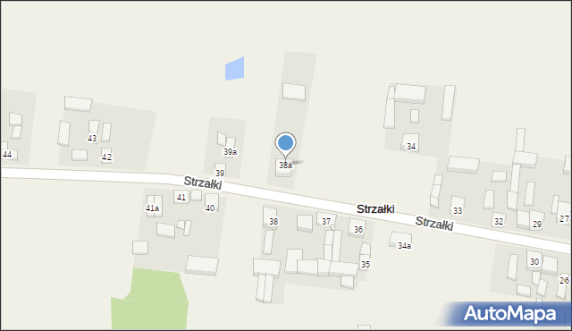 Strzałki, Strzałki, 38a, mapa Strzałki