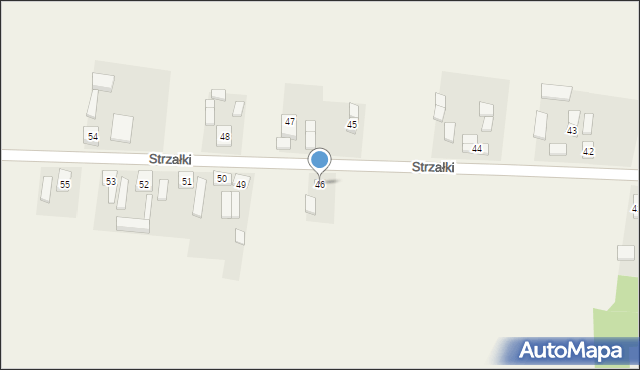 Strzałki, Strzałki, 46, mapa Strzałki