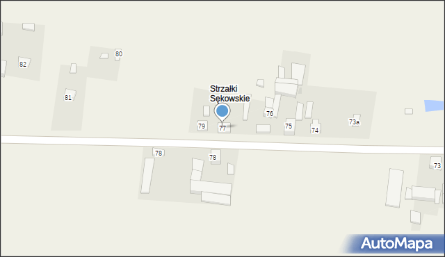 Strzałki, Strzałki, 77, mapa Strzałki