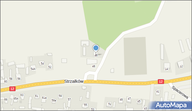 Strzałków, Strzałków, 46, mapa Strzałków