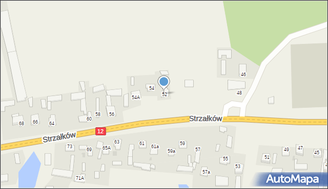 Strzałków, Strzałków, 52, mapa Strzałków