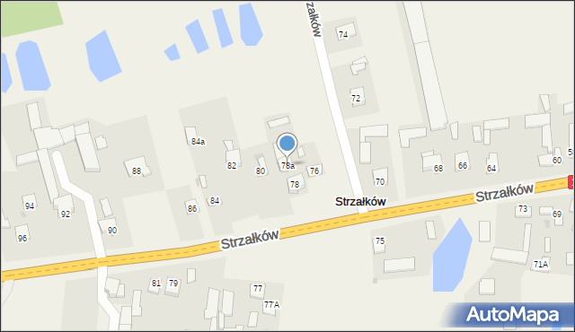 Strzałków, Strzałków, 78a, mapa Strzałków