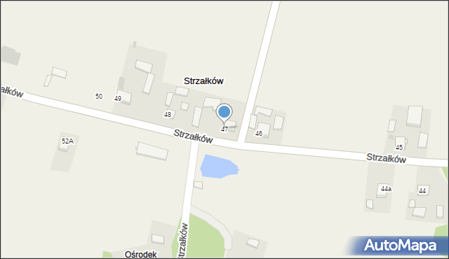 Strzałków, Strzałków, 47, mapa Strzałków