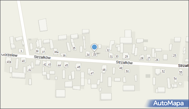 Strzałków, Strzałków, 33, mapa Strzałków