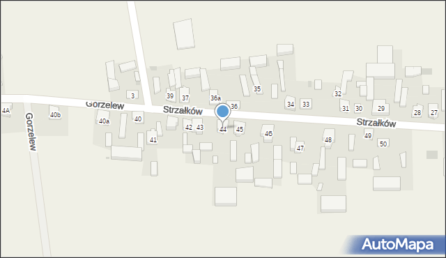 Strzałków, Strzałków, 44, mapa Strzałków