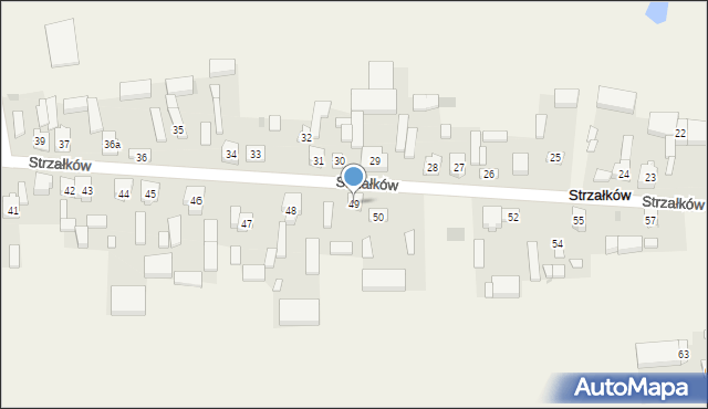 Strzałków, Strzałków, 49, mapa Strzałków