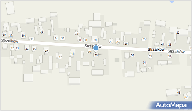 Strzałków, Strzałków, 50, mapa Strzałków