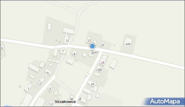 Strzałkowice, Strzałkowice, 12, mapa Strzałkowice