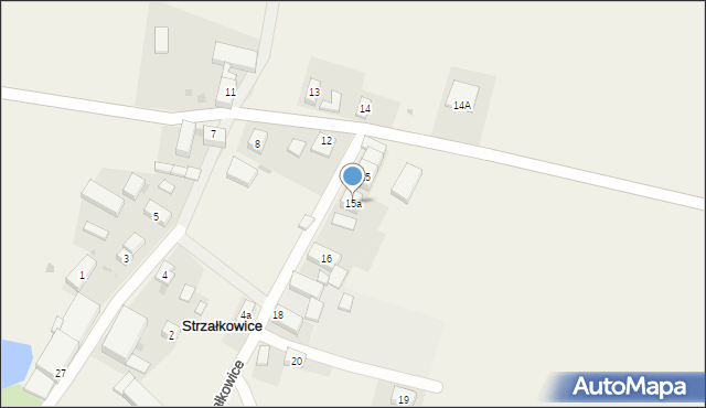 Strzałkowice, Strzałkowice, 15a, mapa Strzałkowice