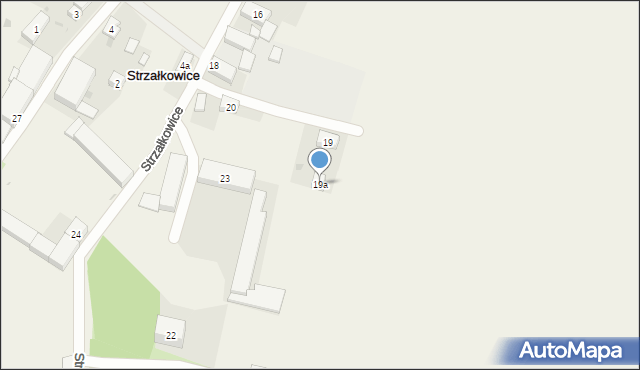 Strzałkowice, Strzałkowice, 19a, mapa Strzałkowice