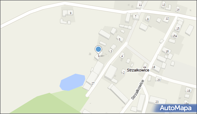 Strzałkowice, Strzałkowice, 1z, mapa Strzałkowice