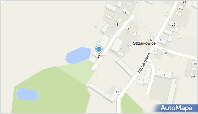 Strzałkowice, Strzałkowice, 27, mapa Strzałkowice