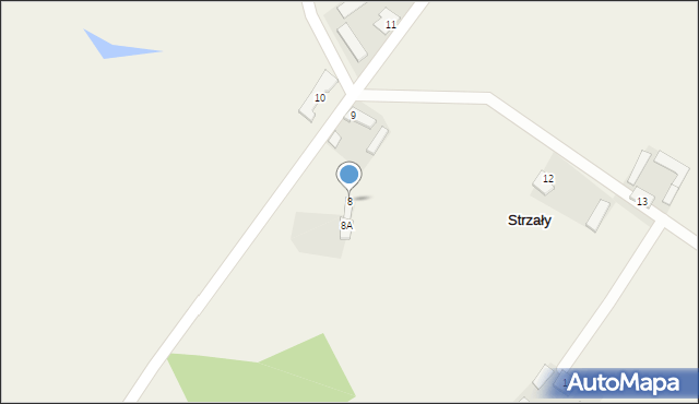 Strzały, Strzały, 8, mapa Strzały