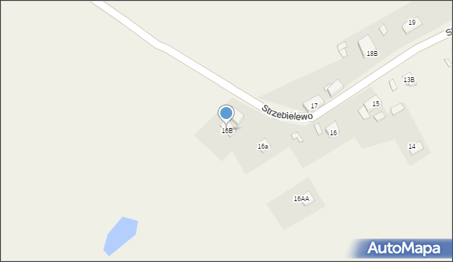 Strzebielewo, Strzebielewo, 16B, mapa Strzebielewo