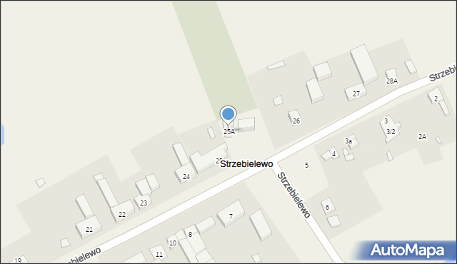 Strzebielewo, Strzebielewo, 25A, mapa Strzebielewo