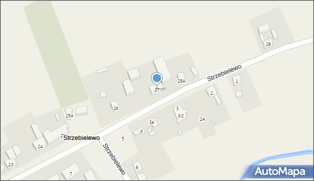 Strzebielewo, Strzebielewo, 27, mapa Strzebielewo