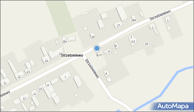 Strzebielewo, Strzebielewo, 5, mapa Strzebielewo