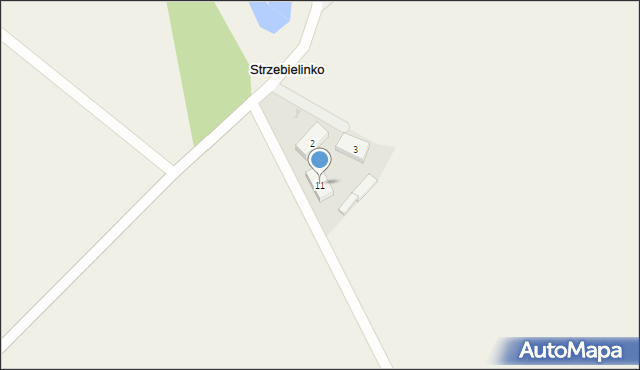 Strzebielinko, Strzebielinko, 11, mapa Strzebielinko