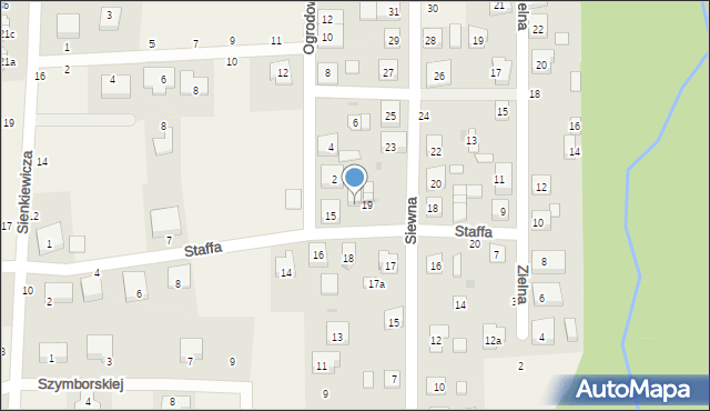 Strzebielino, Staffa Leopolda, 15a, mapa Strzebielino