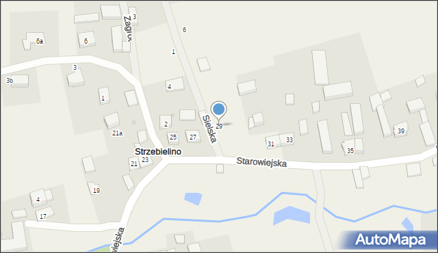 Strzebielino, Starowiejska, 29, mapa Strzebielino