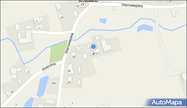 Strzebielino, Starowiejska, 32, mapa Strzebielino