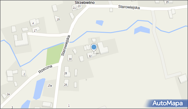 Strzebielino, Starowiejska, 34, mapa Strzebielino