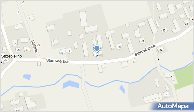 Strzebielino, Starowiejska, 35, mapa Strzebielino