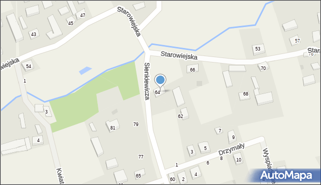 Strzebielino, Starowiejska, 64, mapa Strzebielino