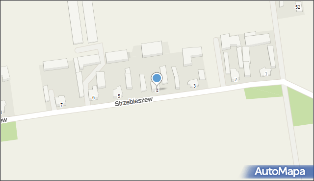 Strzebieszew, Strzebieszew, 4, mapa Strzebieszew