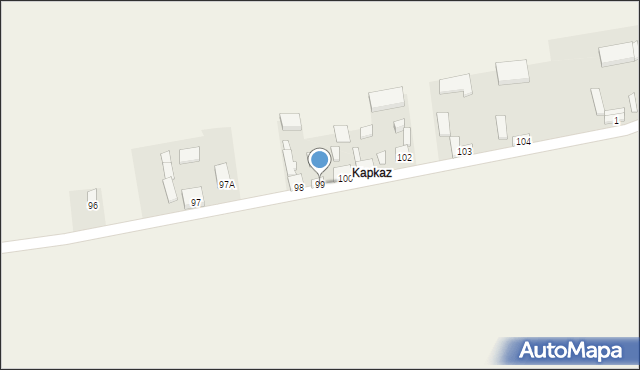 Strzebieszew, Strzebieszew, 99, mapa Strzebieszew