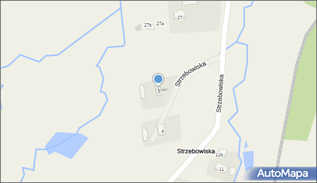 Strzebowiska, Strzebowiska, 3, mapa Strzebowiska