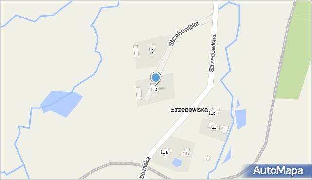 Strzebowiska, Strzebowiska, 4, mapa Strzebowiska