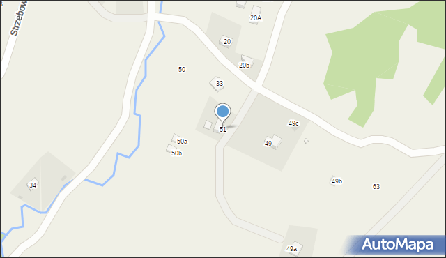 Strzebowiska, Strzebowiska, 51, mapa Strzebowiska