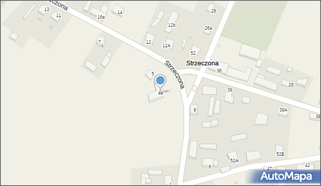 Strzeczona, Strzeczona, 4a, mapa Strzeczona