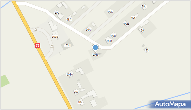 Strzegocice, Strzegocice, 103c, mapa Strzegocice