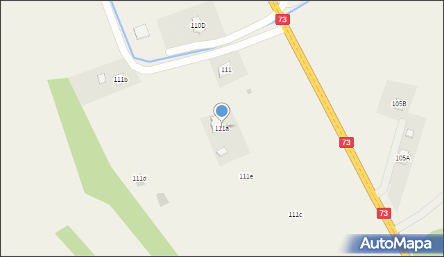 Strzegocice, Strzegocice, 111a, mapa Strzegocice