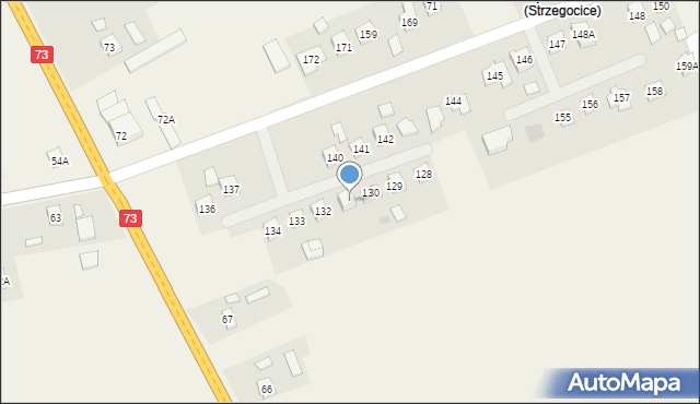 Strzegocice, Strzegocice, 131, mapa Strzegocice