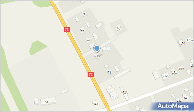 Strzegocice, Strzegocice, 73A, mapa Strzegocice