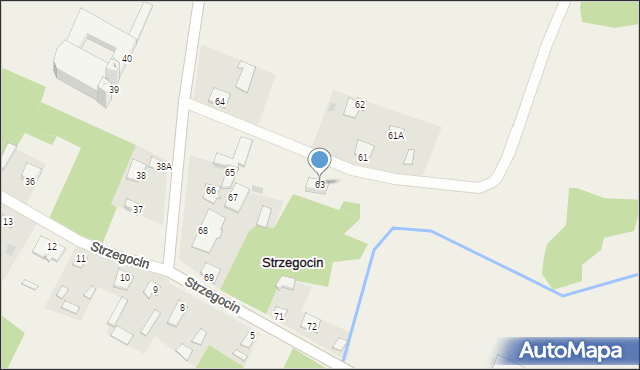 Strzegocin, Strzegocin, 63, mapa Strzegocin