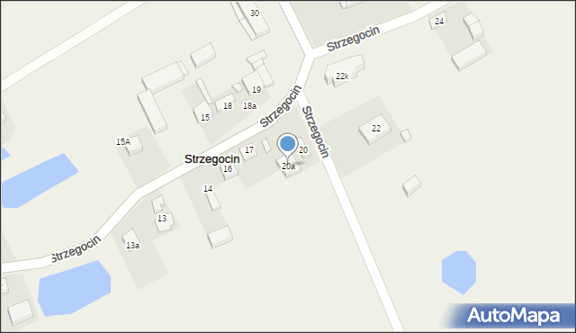 Strzegocin, Strzegocin, 20a, mapa Strzegocin