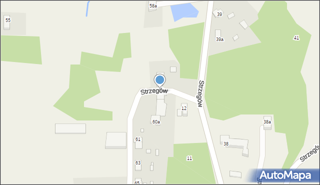 Strzegów, Strzegów, 60, mapa Strzegów