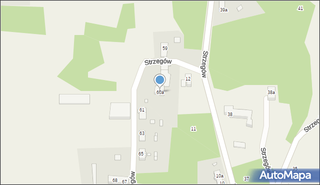 Strzegów, Strzegów, 60a, mapa Strzegów