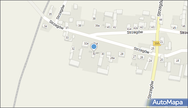 Strzegów, Strzegów, 31, mapa Strzegów