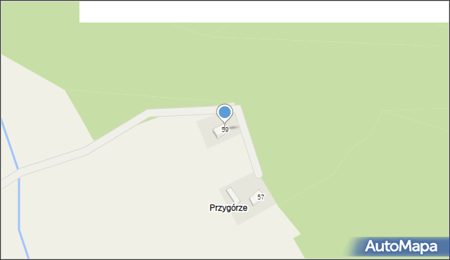 Strzegów, Strzegów, 59, mapa Strzegów