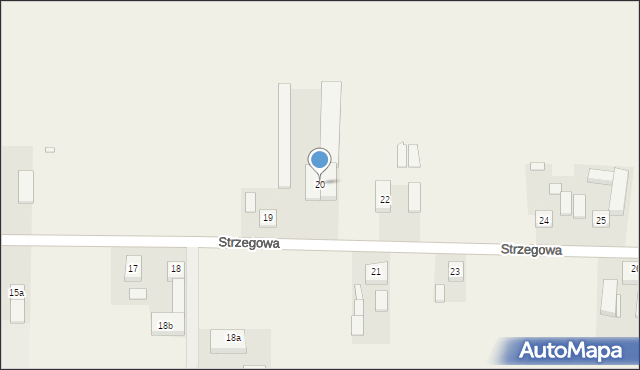 Strzegowa, Strzegowa, 20, mapa Strzegowa