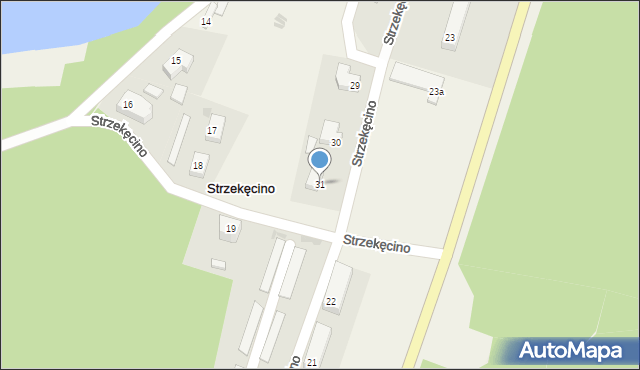 Strzekęcino, Strzekęcino, 31, mapa Strzekęcino